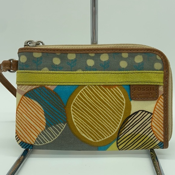 FOSSIL Key-Per Multi Colored Wristlet - Picture 2 of 6